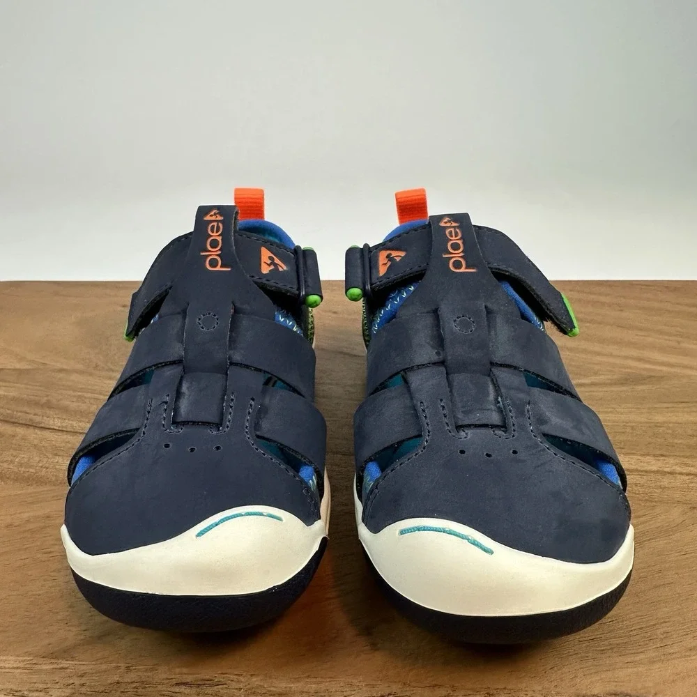 New NIB Little Kids Plae Sam 2.0 Navy‎ Athletic Casual Sandals Shoes Size 11 C
